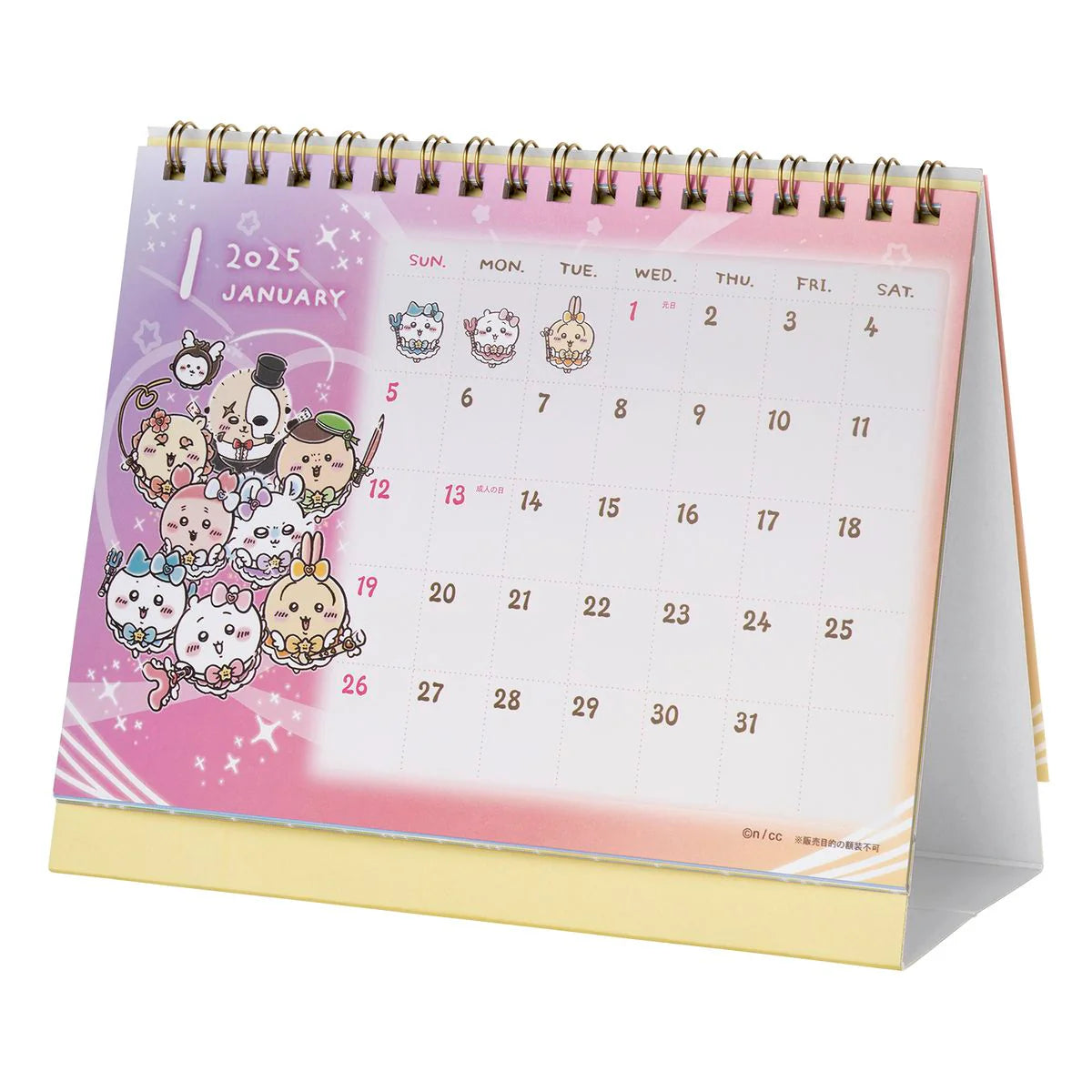 Chiikawa | 'Magical Chiikawa | 2025 January Start Desk Calendar (with mini stickers)