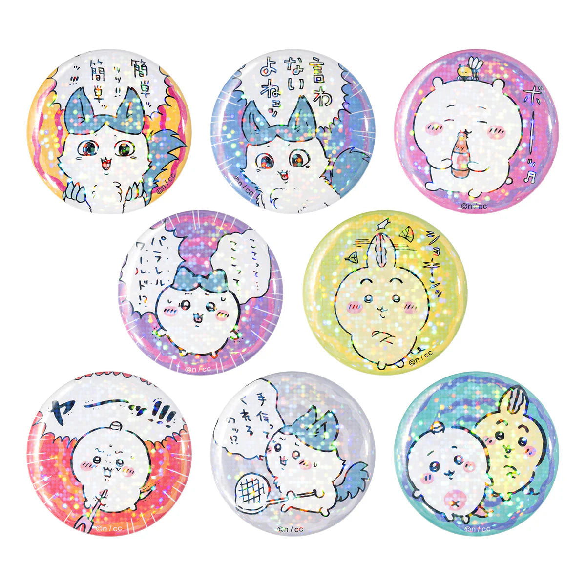 Chiikawa | 'Chiikawa Parallel World! Trading Holographic Badges (8 types) | Blind Box