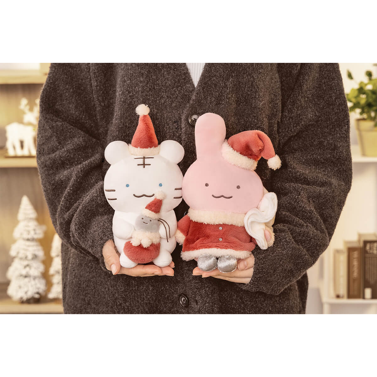 White Tiger and Black Tiger Plush - Hybra Santa Doctor Rabbit