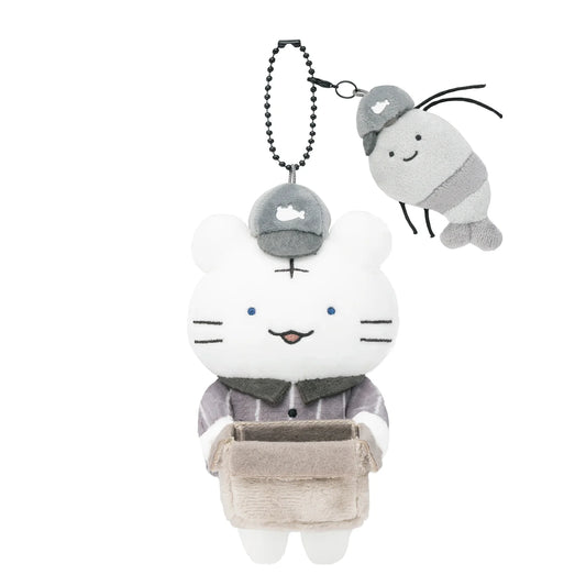 White Tiger and Black Tiger Toraebi Store Delivery Plush Mascot Keychain