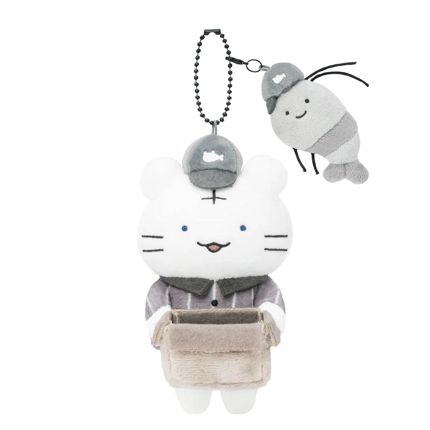 White Tiger and Black Tiger Toraebi Store Delivery Plush Mascot Keychain