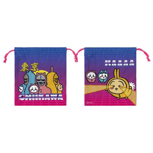 Chiikawa | 'Chiikawa Tokyo Chiikawa Medium Drawstring Pouch (Pajama)