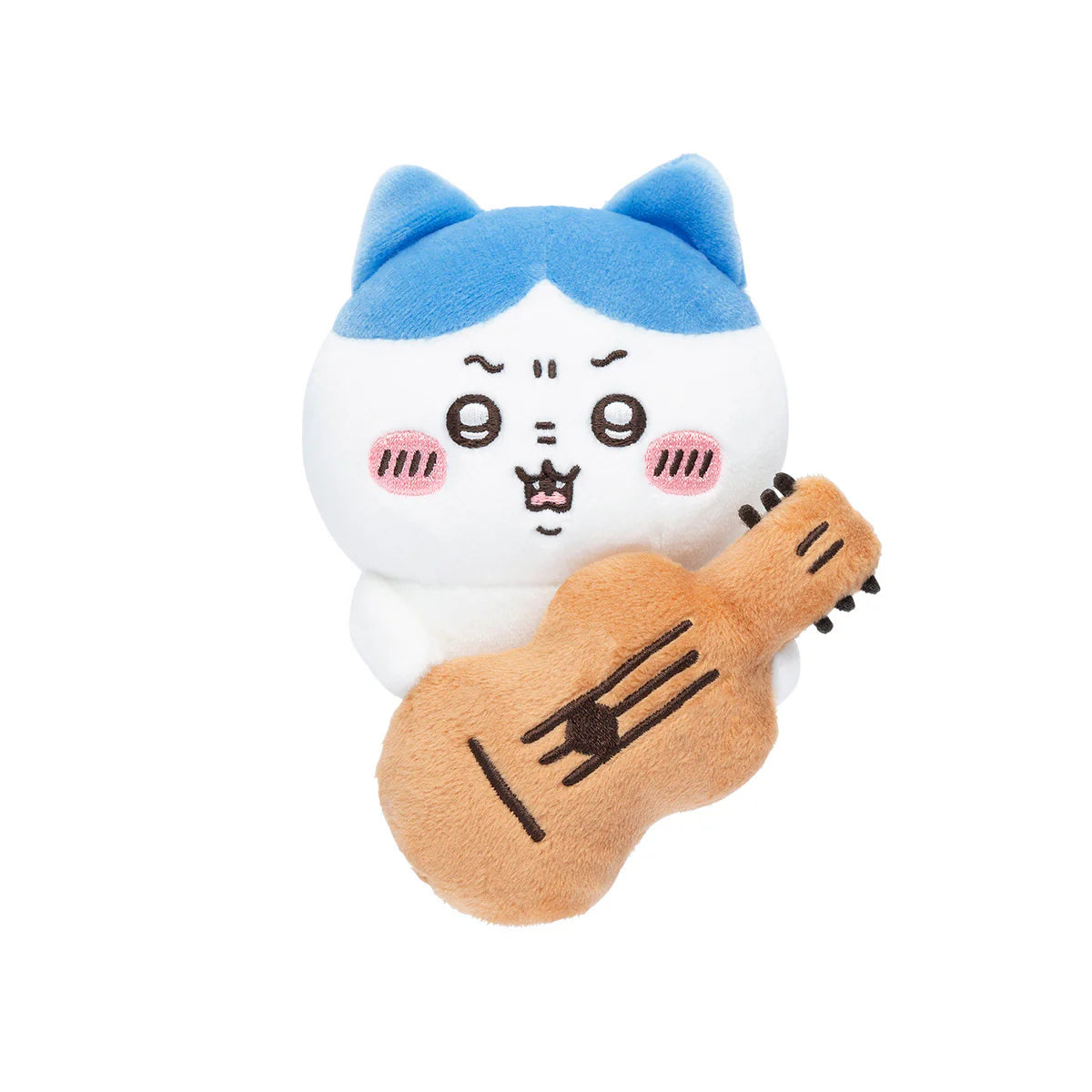 Chiikawa | 'Chiikawa Hanging Plush Toy to Watch Over You from the Desktop (02 Hachiware with a Guitar)