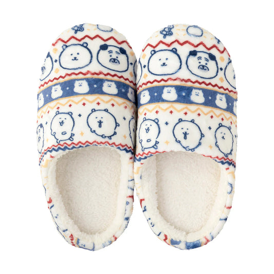 Nagano | Nagano Characters Warm Large Room Shoes (Ivory)