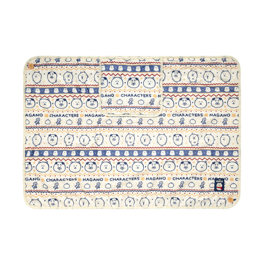 Nagano | Nagano Characters 3WAY Blanket with Warm Storage Pocket (Ivory)
