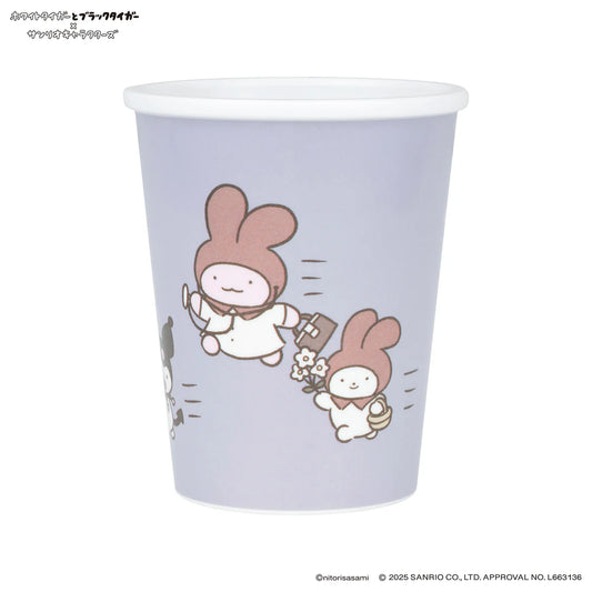 White Tiger and Black Tiger × Sanrio Characters Melamine Cup Like Paper Cup - Tag