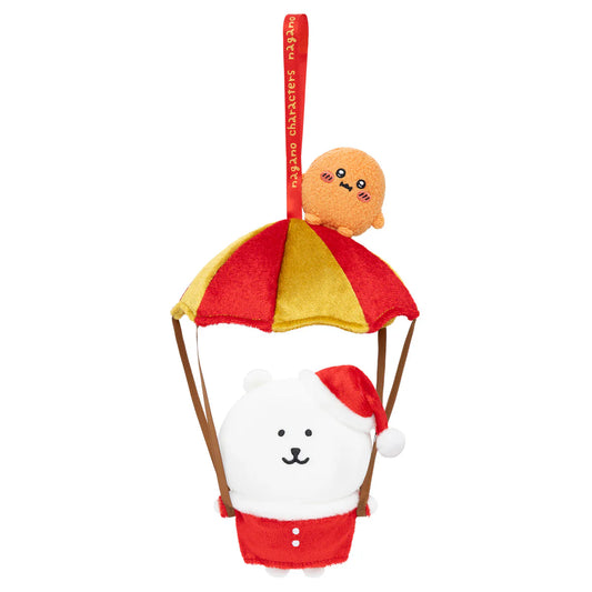 Nagano | Nagano Characters Hanging Parachute Santa Bear Plush Toy