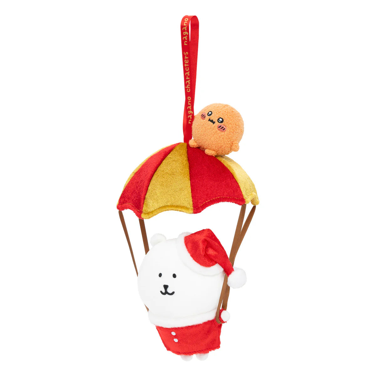 Nagano | Nagano Characters Hanging Parachute Santa Bear Plush Toy