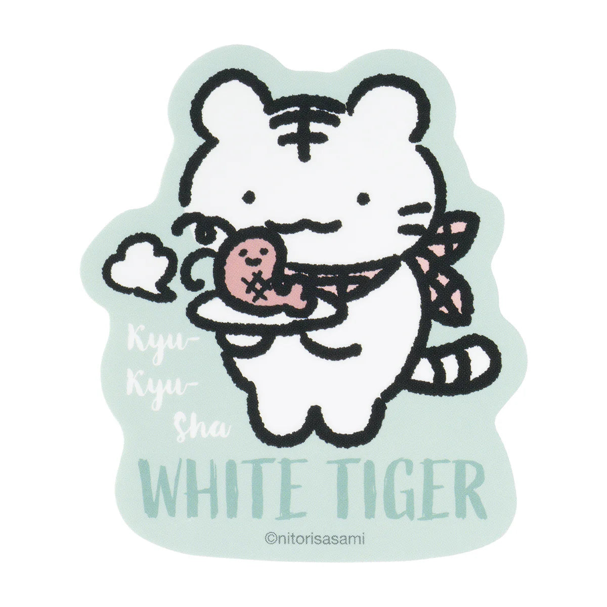 White Tiger & Black Tiger Cafe Smartphone-sized Trading Sticker Blind Box (8 Types)