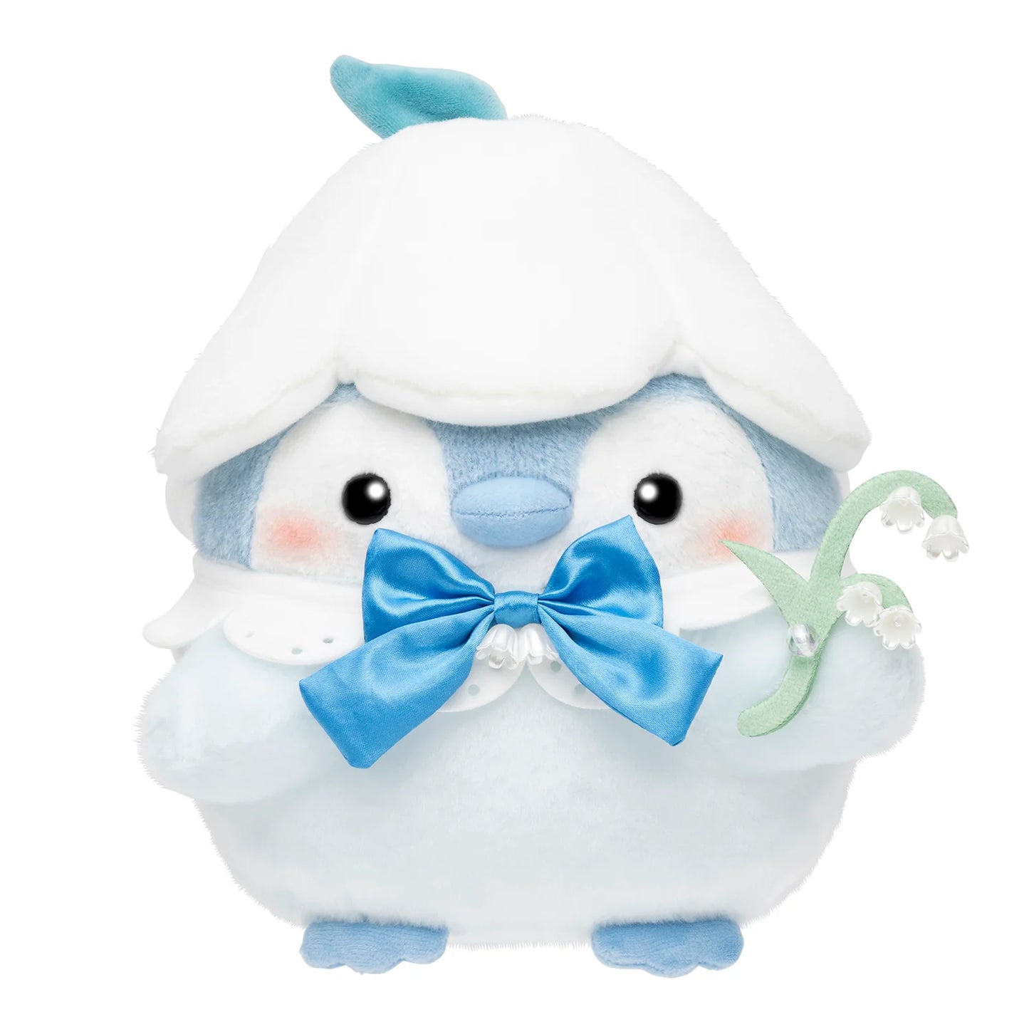 Koupen-Chan | Koupen-chan Hanamaru Sky Blue Bouquet - Sparkling Morning Dew Lucky Lily of the Valley Plush
