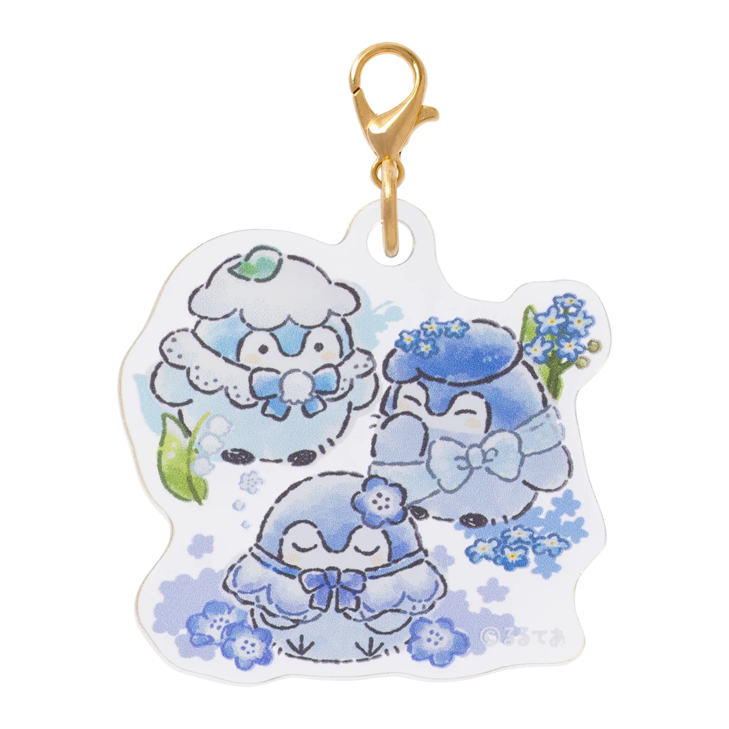 Koupen-Chan | Koupen-chan Hanamaru Sky Blue Bouquet Trading Acrylic Charm Blind Box (6 Types)