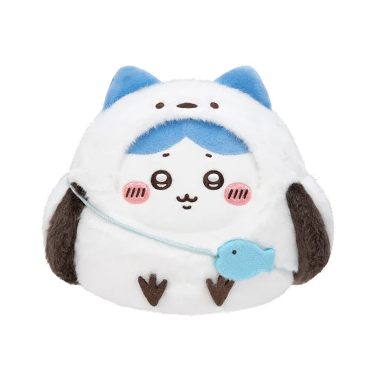 Chiikawa's | Chiikawa Mogumogu Honpo | Otaru Limited Edition: I've Become a Long-tailed Tit! Plush Toy (with a distinctive white marking) (Hachiware)