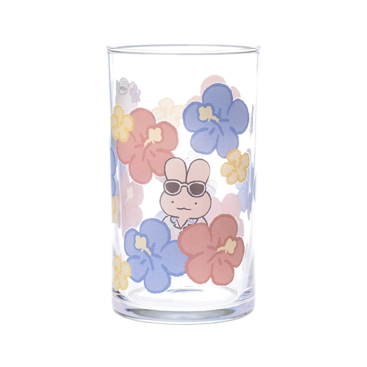 White Tiger and Black Tiger Vacation Straight Glass - Hibiscus