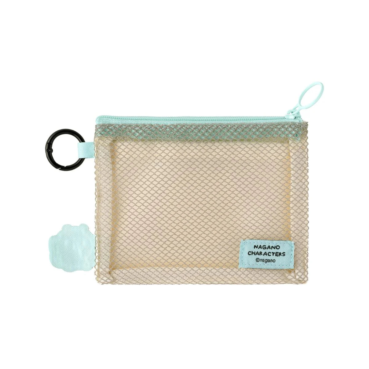 Nagano | Nagano Characters Single-Sided Mesh Puffy Accent Pouch (Beige)