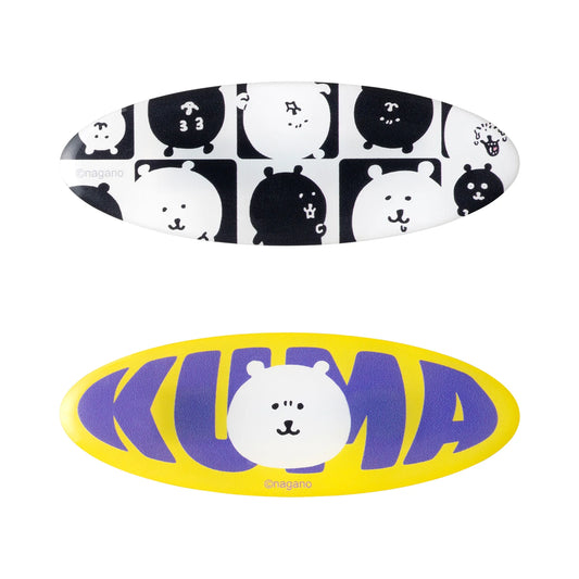 Nagano | Nagano Characters Hair Clips Set of 2 (Kuma & Monochrome)