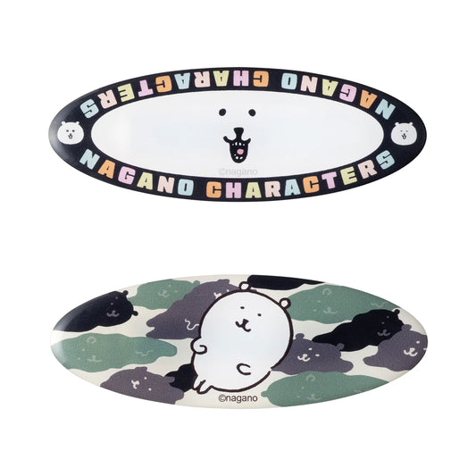 Nagano | Nagano Characters Hair Clips Set of 2 (Camouflage & Face)