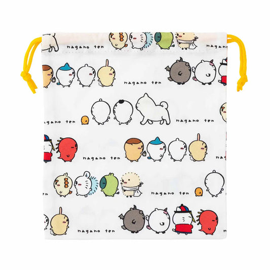 Nagano | Nagano Friends | Drawstring Bag - Lined Up