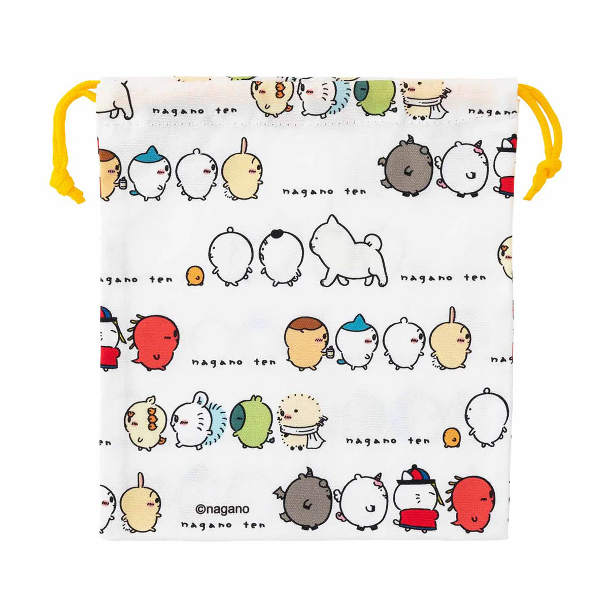 Nagano | Nagano Friends | Drawstring Bag - Lined Up