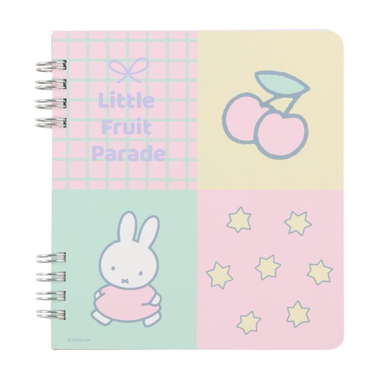 Miffy | LOFT limited Miffy Little Fruit Parade Square Ring Notebook - Miffy Cherry