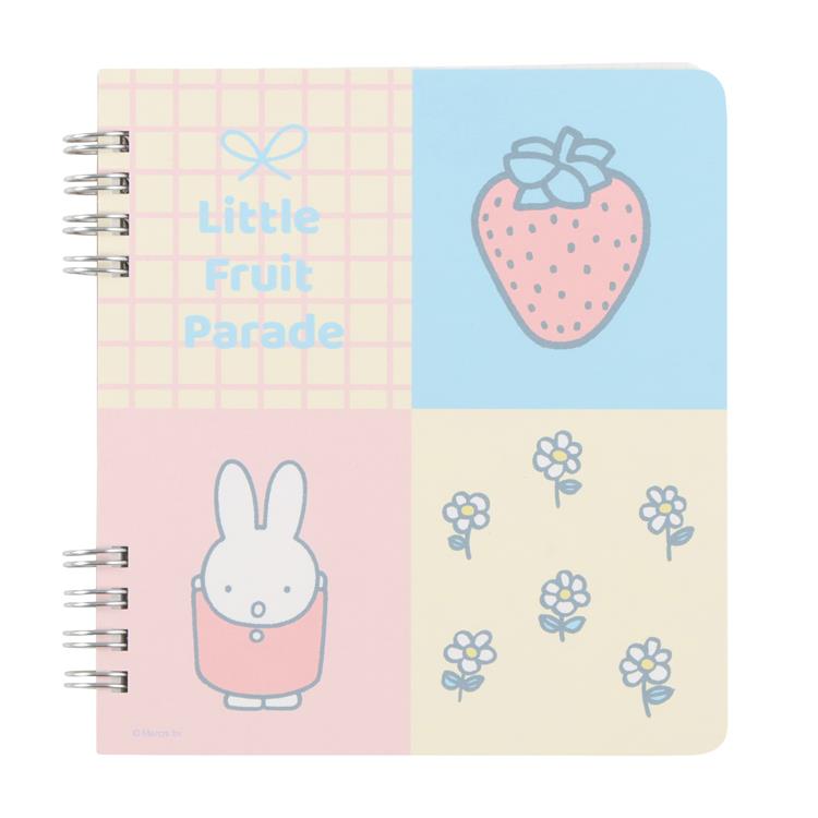 Miffy | LOFT limited Miffy Little Fruit Parade Square Ring Notebook - Miffy Strawberry