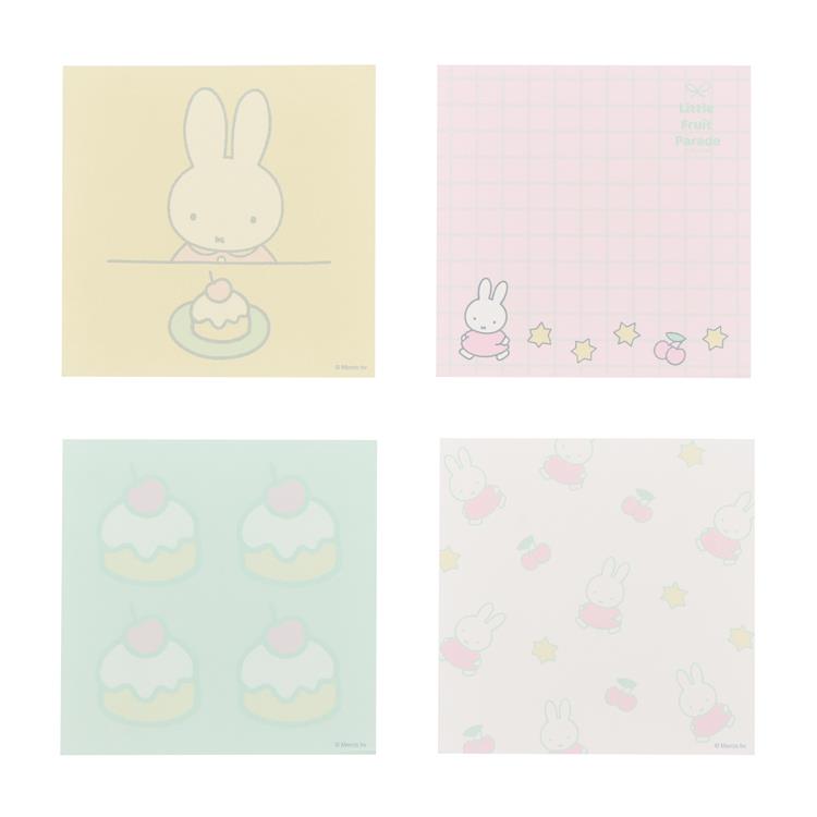 Miffy | LOFT limited Miffy Little Fruit Parade Square Memo Pad - Miffy Cherry