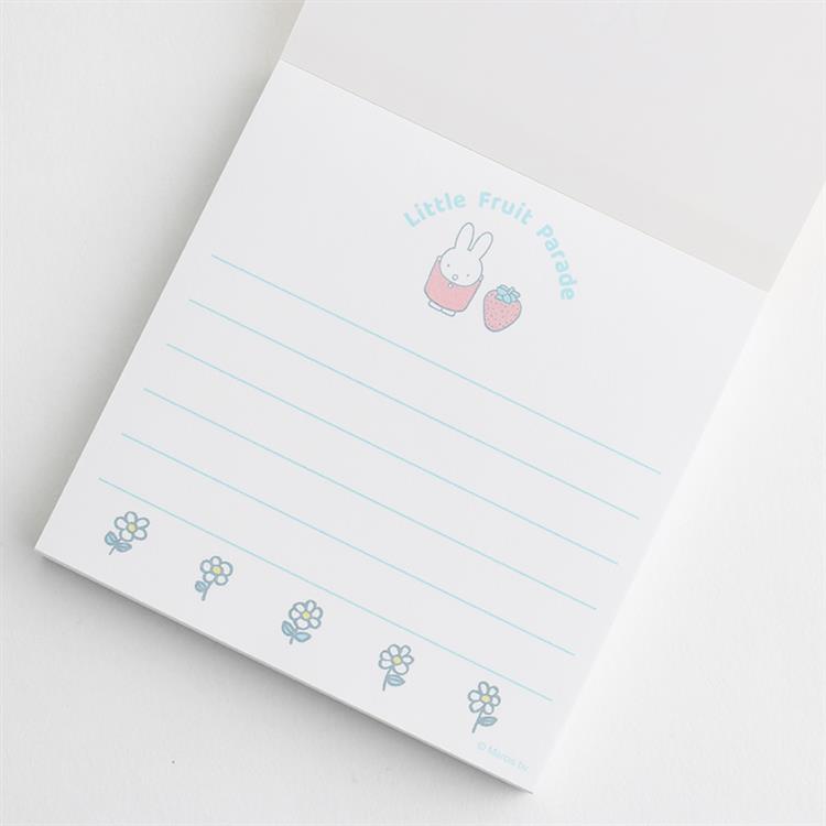 Miffy | LOFT limited Miffy Little Fruit Parade Square Memo Pad - Miffy Strawberry
