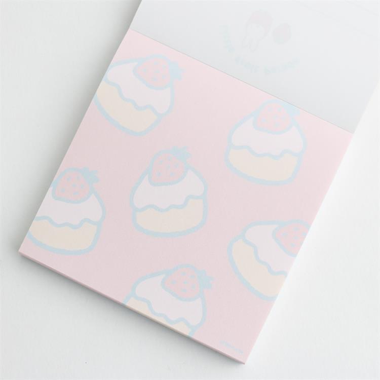 Miffy | LOFT limited Miffy Little Fruit Parade Square Memo Pad - Miffy Strawberry