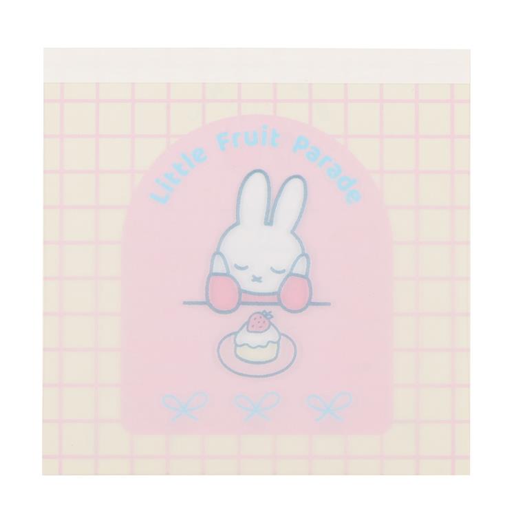 Miffy | LOFT limited Miffy Little Fruit Parade Square Memo Pad - Miffy Strawberry