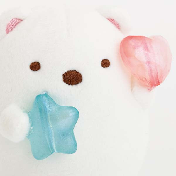 San-X | Sumikko Gurashi Gummy Party Hand-held Tenori Plush Toy - Polar Bear