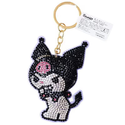 Sanrio | Rhinestone Mascot Keychain - Kuromi
