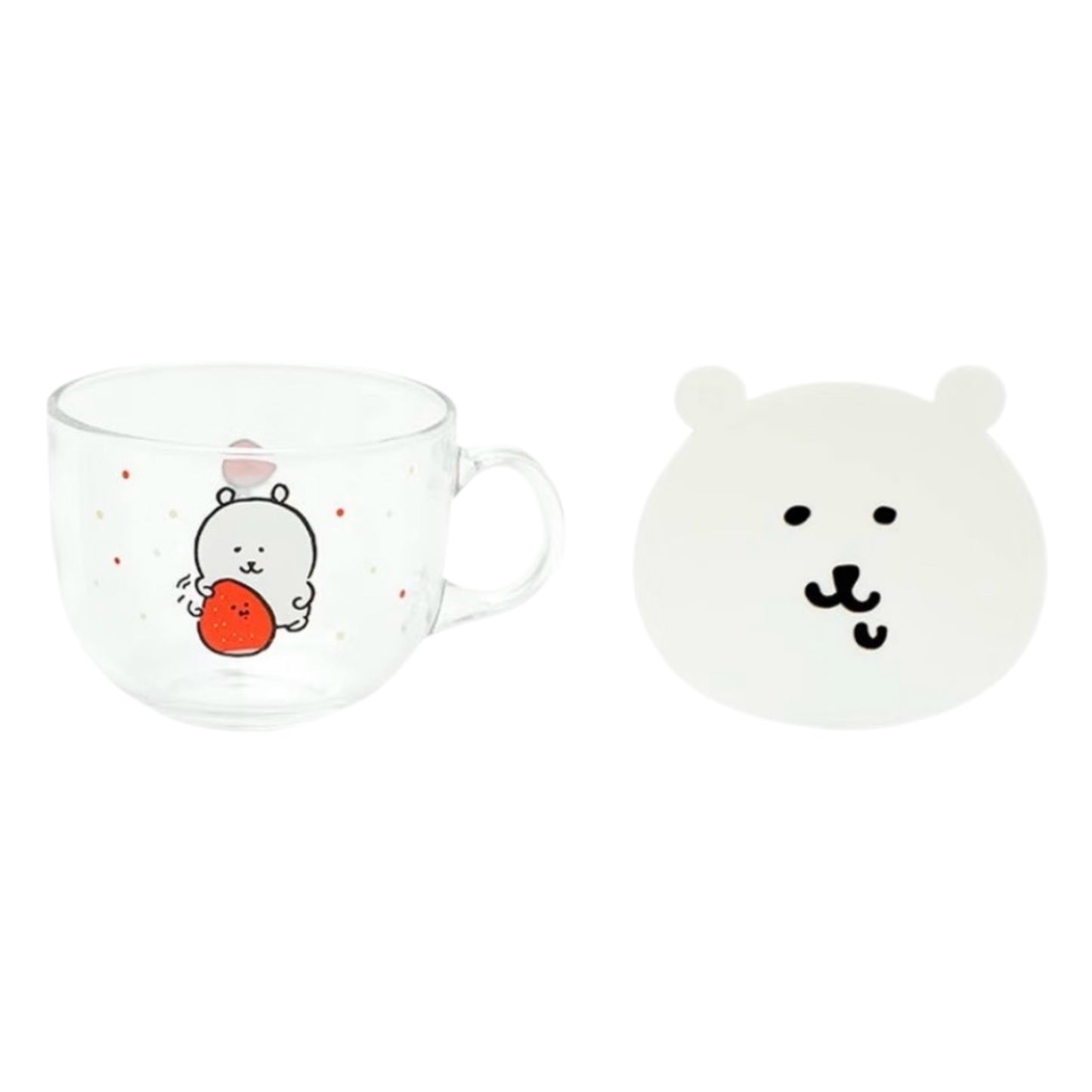 Nagano's | Korea Edition | Nagano Bear Damgome Glass Cereal Bowl & Coaster