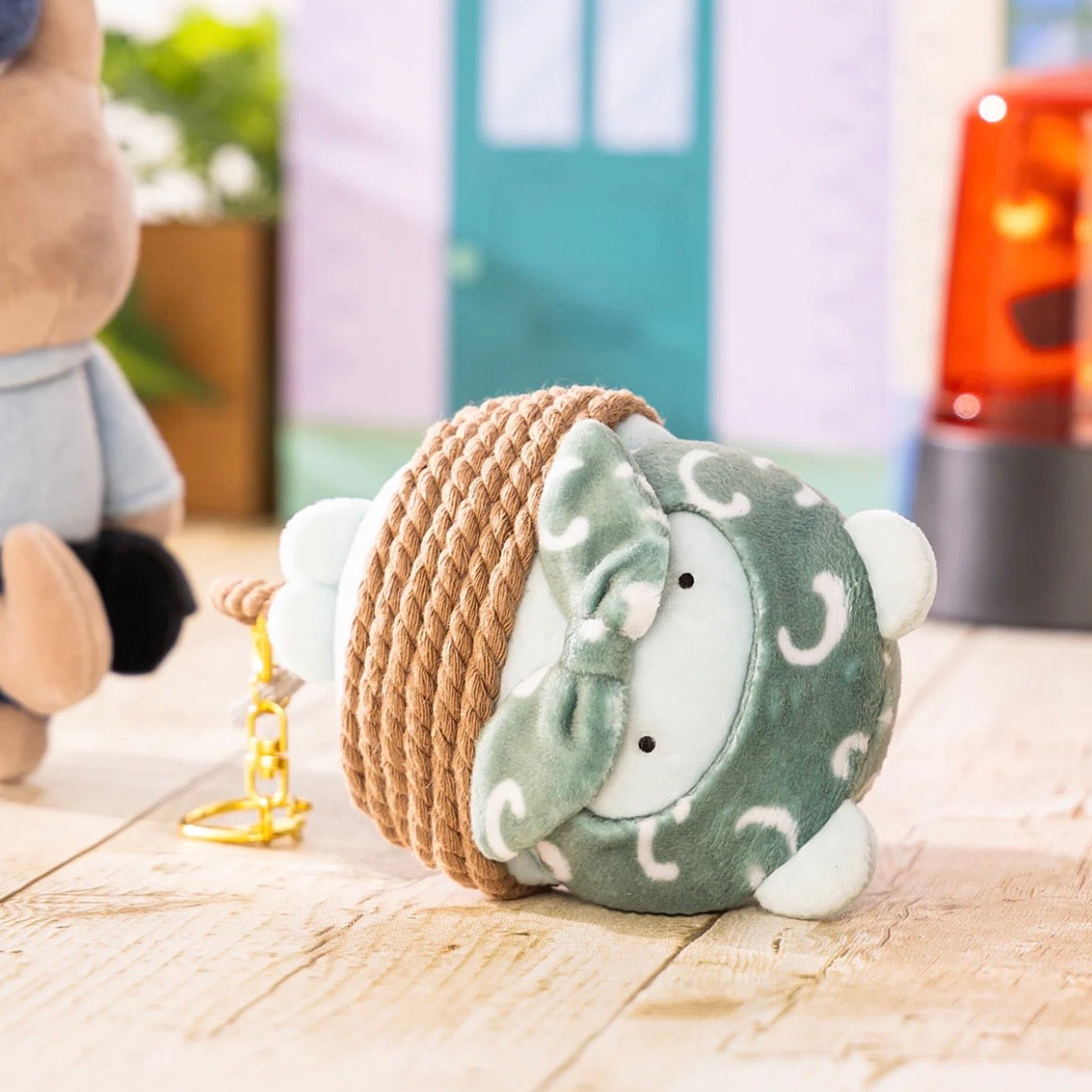 White Tiger & Black Tiger Caught Thief Mouse Mascot