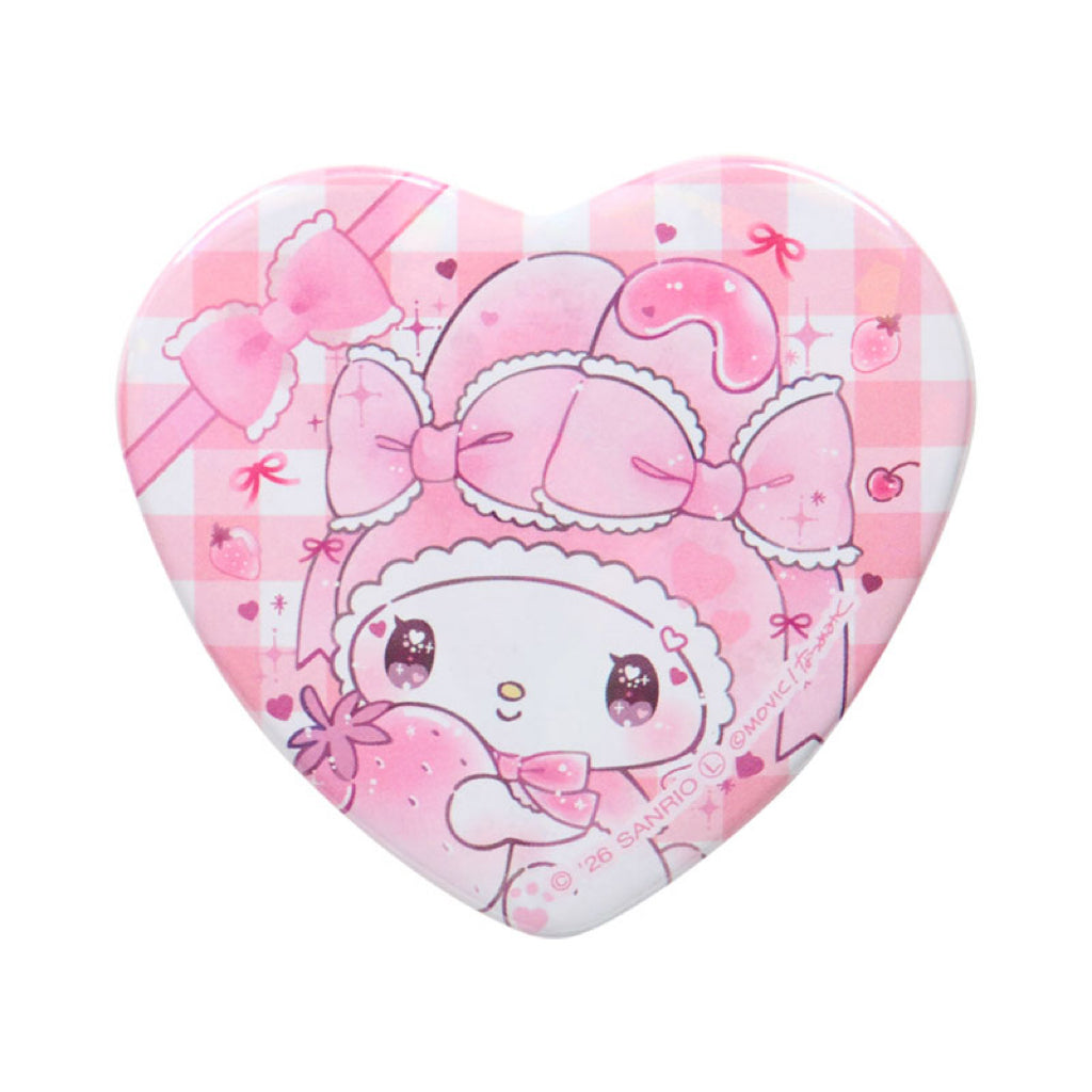 Sanrio | DOLLY MIX PETIT x Sanrio Characters Heart Can Badge (Set of 3)