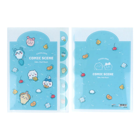 Chiikawa | Chiikawa Die-cut Clear File 5P (Fruit Punch)