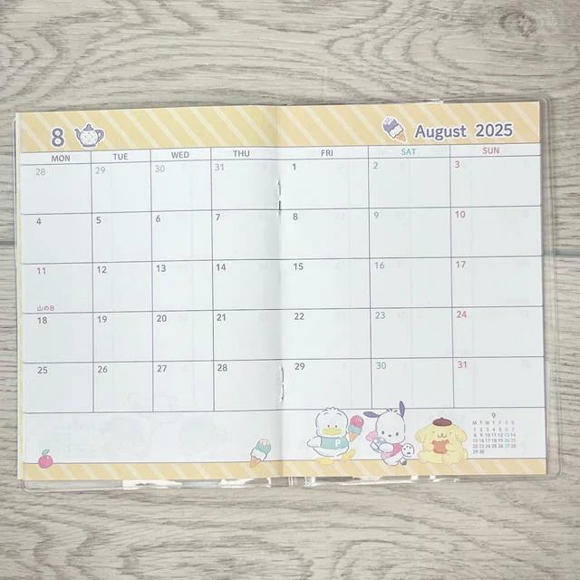 Sanrio | Diary Notebook Monthly A6 2025 (Everyone)