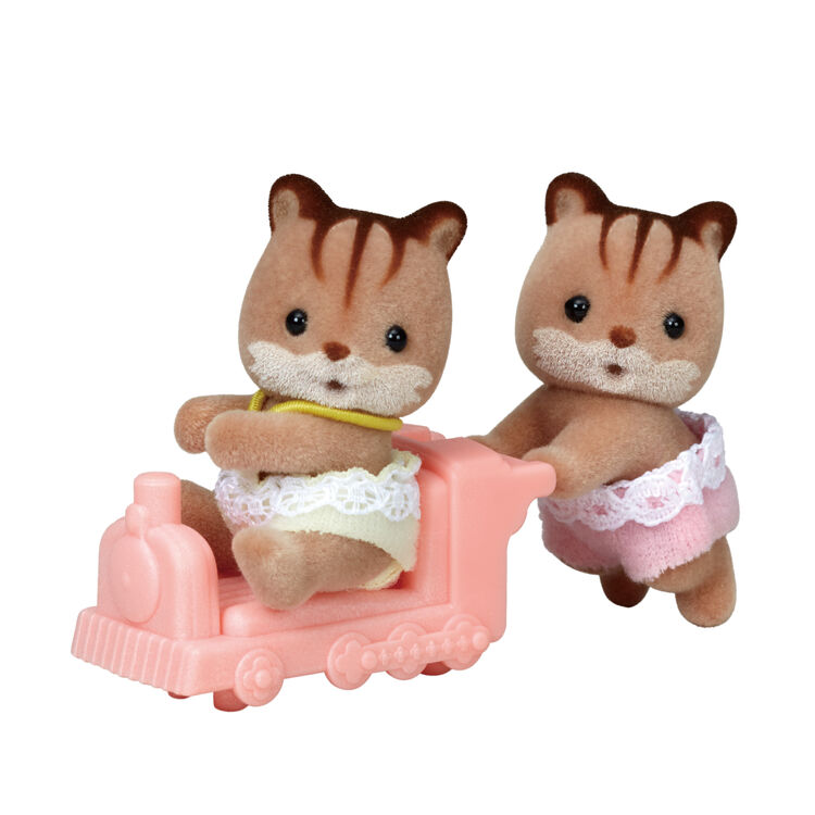 Sylvanian Families | Twins Baby Doll Figure - Walnut Squirrel