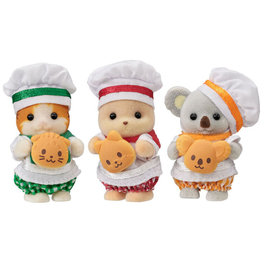 Sylvanian Families | Baby Trio Set - Baker Doll Figure