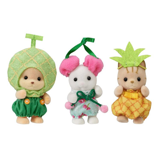 Sylvanian Families | Baby Trio Set - Melon, Cherry, Pineapple Baby Doll Figures