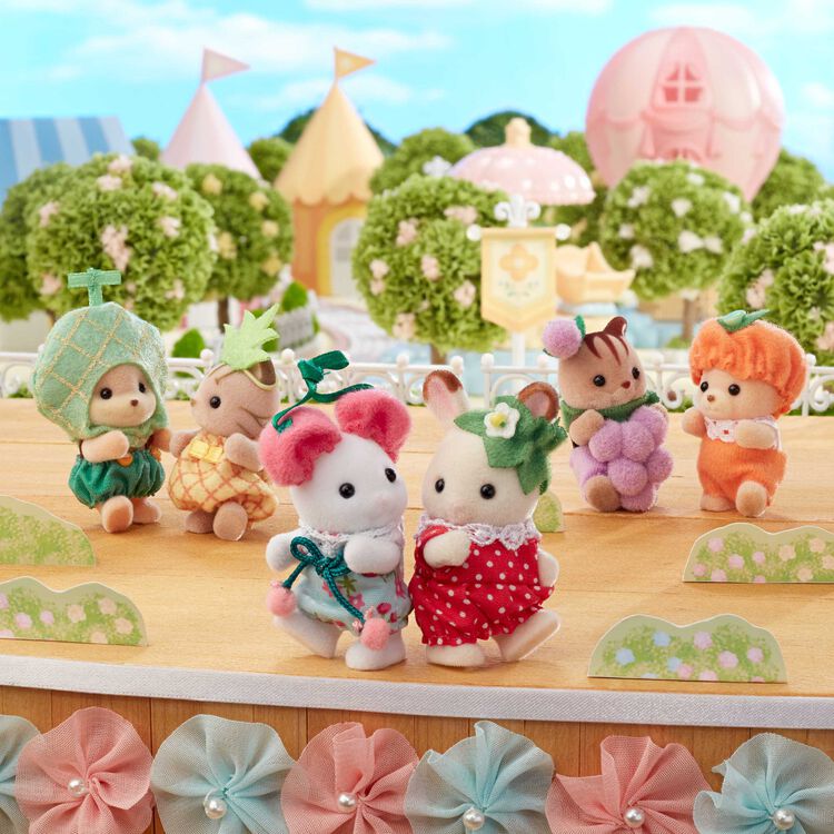 Sylvanian Families | Baby Trio Set - Melon, Cherry, Pineapple Baby Doll Figures