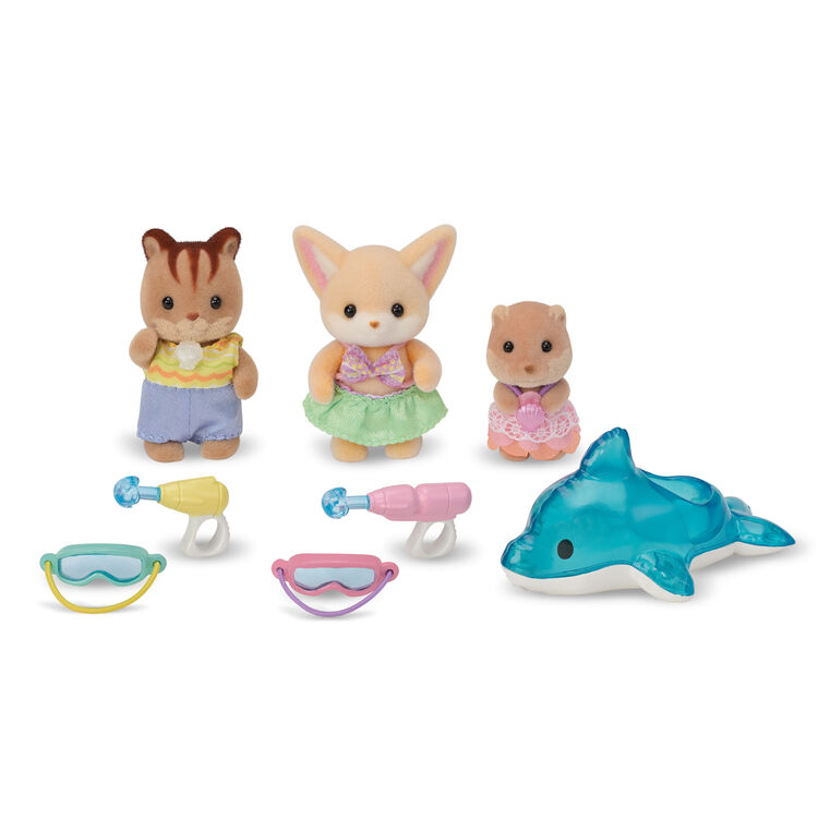 Sylvanian Families | Baby Set - Friendly Water Play Baby Doll Figures
