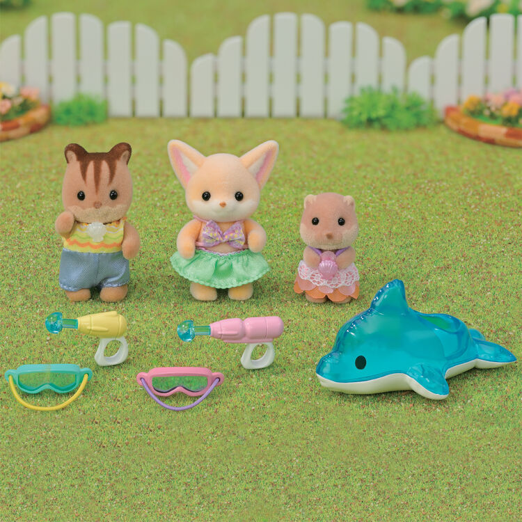 Sylvanian Families | Baby Set - Friendly Water Play Baby Doll Figures