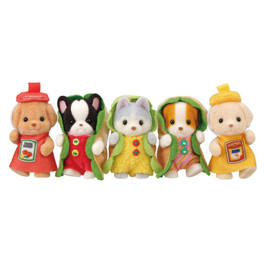 Sylvanian Families | Baby Set - Gather! Hot Dog Baby Doll Figure