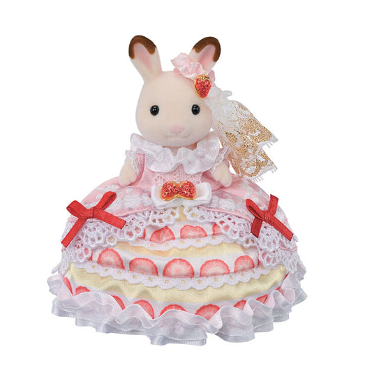 Sylvanian Families | Doll Figure - Happy Birthday Flare Strawberry Cake Dress