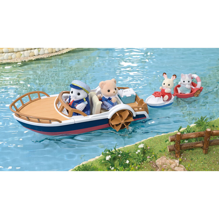 Sylvanian Families | Baby Set - New Captain Seal's Exciting Boat Baby Doll Figures