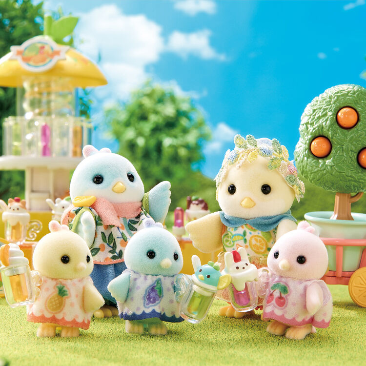 Sylvanian Families | Family Set - Citrus Bird Family Doll Figures