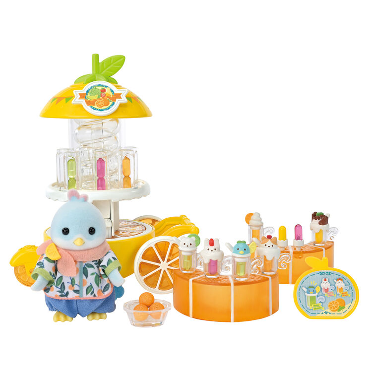 Sylvanian Families | Shopkeepers and Doctors Set - Citrus Bird Juice Shop Doll Figures