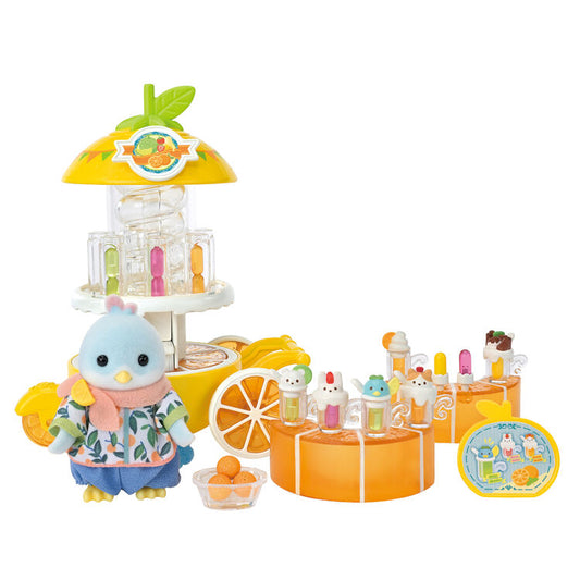 Sylvanian Families | Shopkeepers and Doctors Set - Citrus Bird Juice Shop Doll Figures