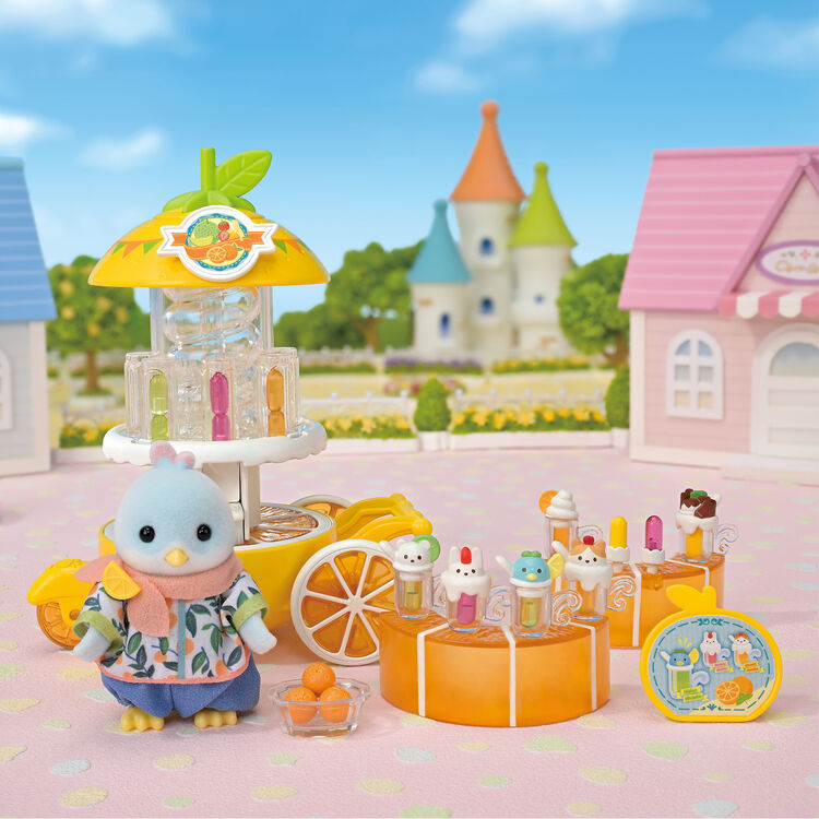 Sylvanian Families | Shopkeepers and Doctors Set - Citrus Bird Juice Shop Doll Figures