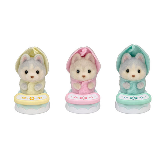 Sylvanian Families | Baby Chair Set - Husky Mitsugo-chan Doll Figure