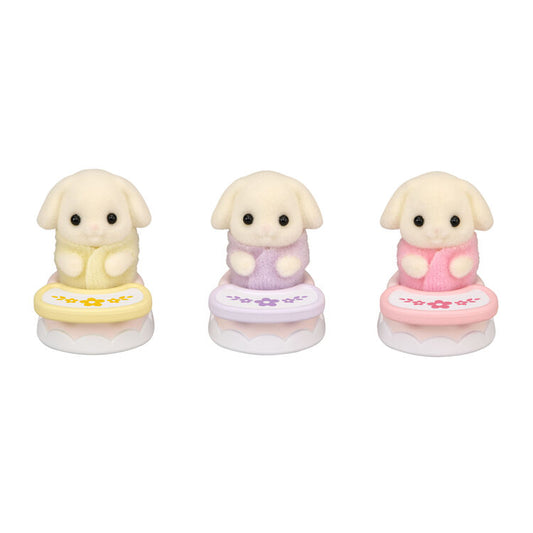 Sylvanian Families | Baby Chair Set - Flora Rabbit Mitsugo-chan Doll Figure